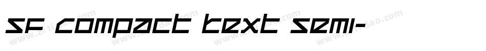 SF Compact Text Semi字体转换